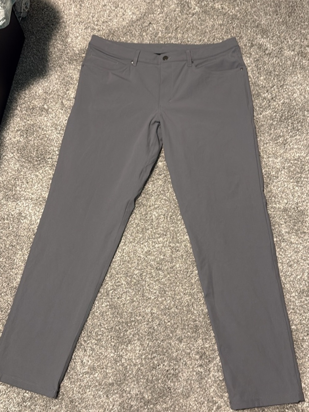 Lululemon ABC 5 Pocket Men's Gray Performance Stretch Pants 38/32